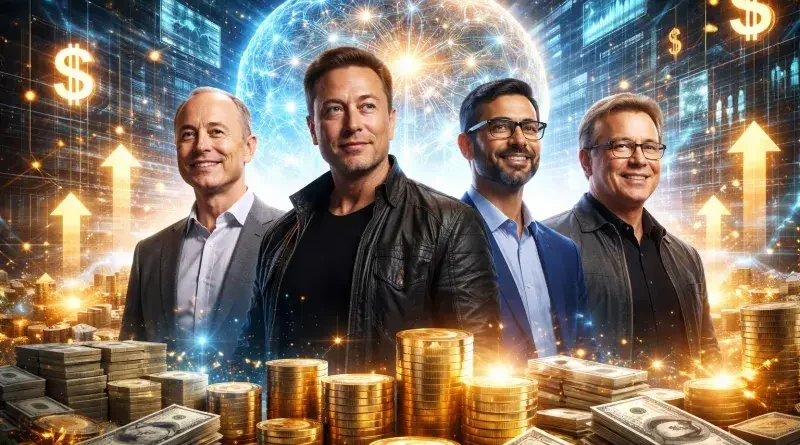 رونق هوش مصنوعی و رشد نیم تریلیون دلاری ثروت غول‌ها در 2025