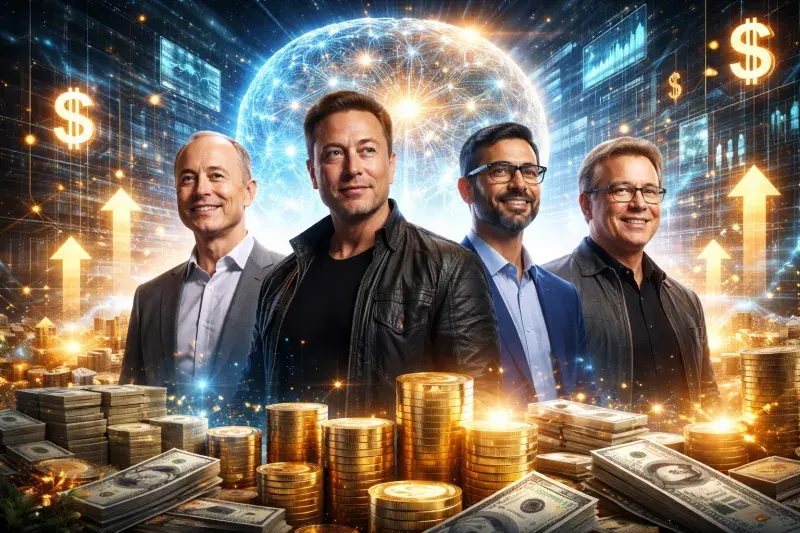 رونق هوش مصنوعی و رشد نیم تریلیون دلاری ثروت غول‌ها در 2025