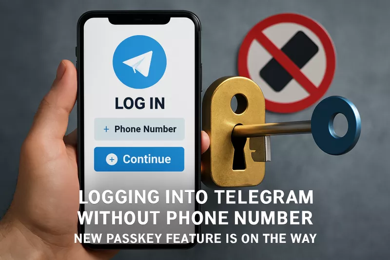 ورود به تلگرام بدون شماره تلفن؛ قابلیت جدید Passkey در راه است